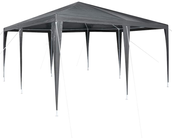 vidaXL Party-Zelt Anthrazit 400 x 400 x 266 cm Polyethylen und Stahl 42003423
