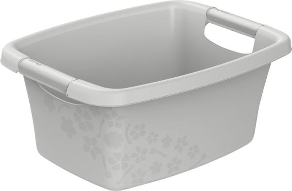 Rotho Wäschewanne Flowers 12 l Wäschekorb Wäschsammler