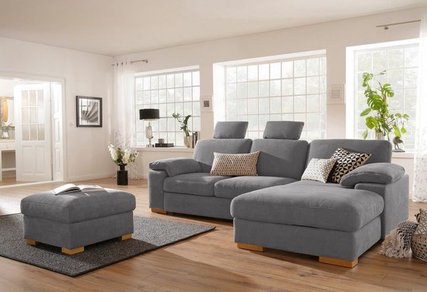Home affaire Ecksofa Ventura L-Form, wahlweise mit Bettfunktion und Bettfunktion/Bettkasten
