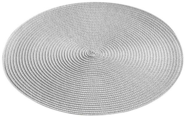 Macosa Home Platzset Tischset 4 STK. vers. Farben Kunststoff 35 cm rund Platzsets, (4er Set), Tischmatte Platzmatte Tisch-Unterlage Tischset