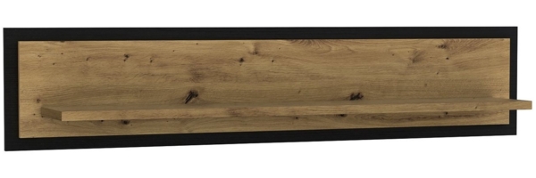 FORTE Trondheim Wandpaneel, Holzwerkstoff, Schwarz/Braun, 140 x 29,6 x 23,4 cm Bild 5