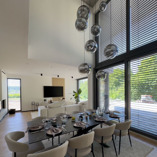 s.luce Orb Glaskugel Hängeleuchte Schwarz, Rauch Ø 50cm Bild 17