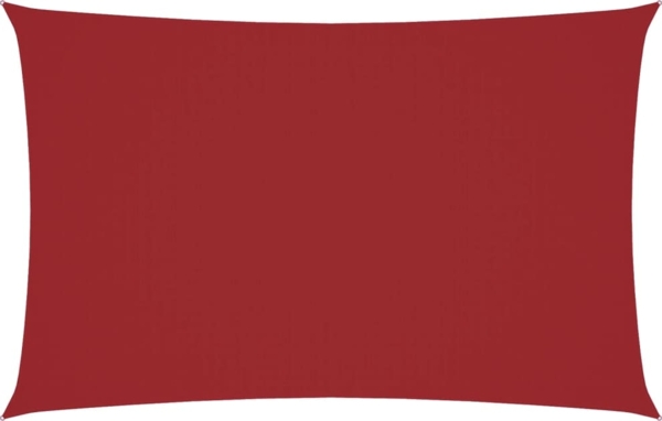 vidaXL Sonnensegel Oxford-Gewebe Rechteckig 2,5x5 m Rot 135649