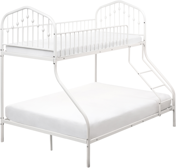Hochbett Metall CHAMONIX 90 140 x 200 cm Weiß