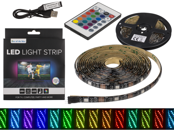 Leuchtstreifen mit farbwechselnder LED, L: 3 m