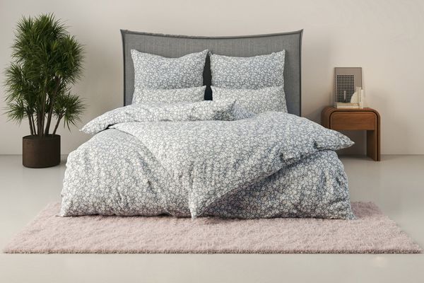 OTTO home Bettwäsche Mariby, Renforcé, 2 teilig, mit feinem Blümchen Design, skandinavisch, romantische Bettwäsche