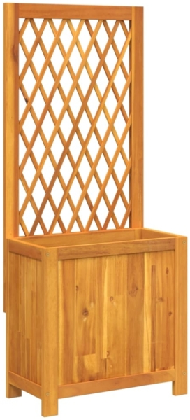 vidaXL Pflanzkübel mit Rankgitter 55x29,5x132 cm Massivholz Akazie 364900