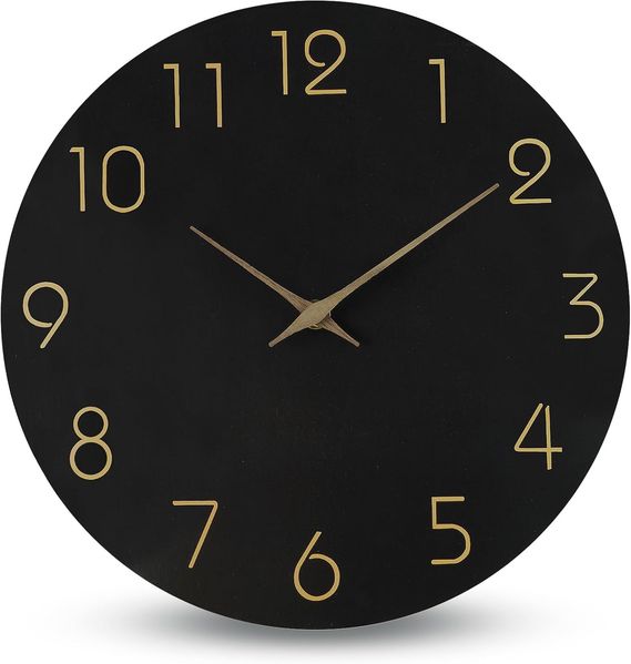 Wanduhr, Metall, Rot