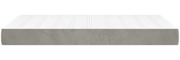 vidaXL Taschenfederkernmatratze Mittel Hellgrau 120x200x20 cm Samt 347768 Bild 4