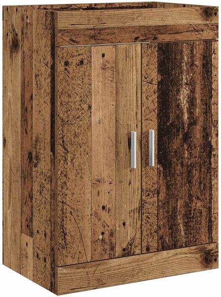 vidaXL Badunterschrank Altholz 56 x 37,5 x 81 cm Holzwerkstoff 890686