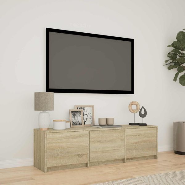 vidaXL Fernsehschrank mit LED mit LED Sonoma-Eiche 140 x 34 x 40 cm 3418712