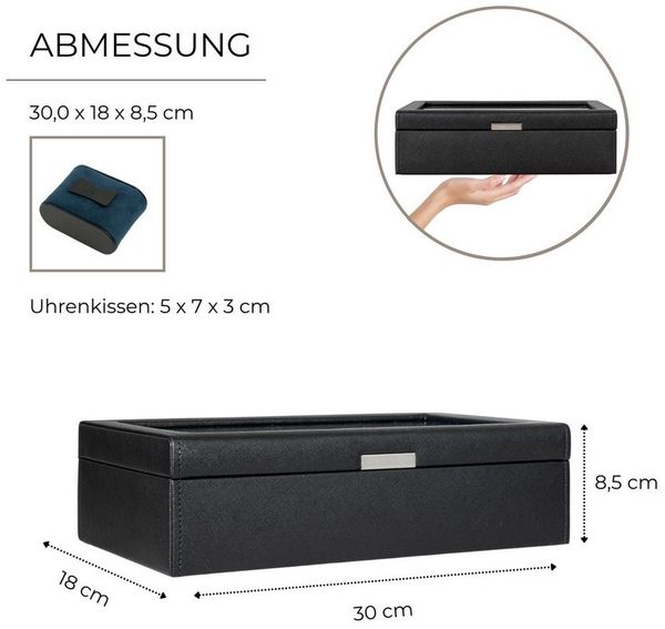 Friedrich23 Uhrenbox Bond Cross Grain für 10 Uhren
