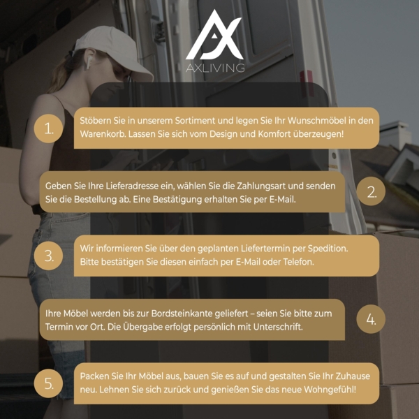 AX LIVING Wohnlandschaft beige creme Colordy U Form Bettkasten 332 cm Bild 6