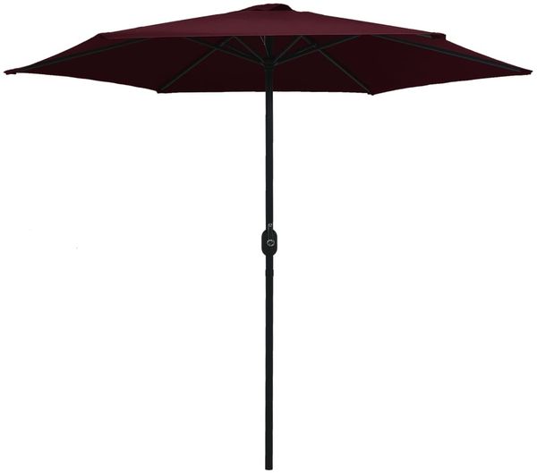 Sonnenschirm, Terrassenschirm mit Aluminium-Mast 270x246 cm Bordeauxrot