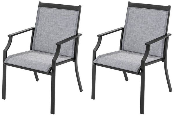 KOMFOTTEU Gartenstuhl (Set, 2 St), Balkonstühle, bis zu 150 kg