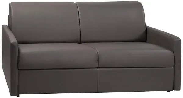 Vente-unique - CALIFE Sofa Kunstleder Grau - B 223 cm94 cm x H 85 cm x L 170 cm