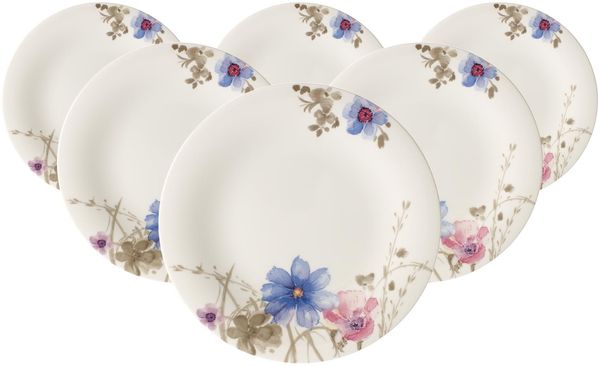 Villeroy & Boch Mariefleur Gris Basic Frühstücksteller ø 21,5 cm 6er Set