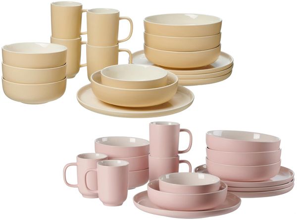 Ritzenhoff & Breker JASPER XXL Kombiservice rosa & vanille für 8 Personen
