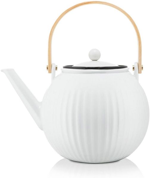 Bodum Duoro Teekanne French Press Prozellan mit Edelstahlfilter 1,5 l