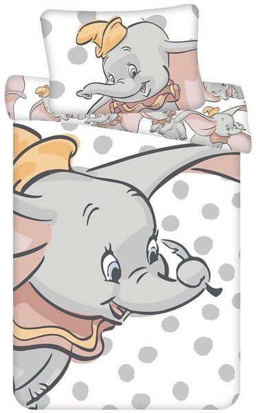 Disney Kinderbettwäsche Disney Dumbo 101 Dalmatiner Kinderbettwäsche 100x135cm 2er-Set, Renforcé, 2 teilig