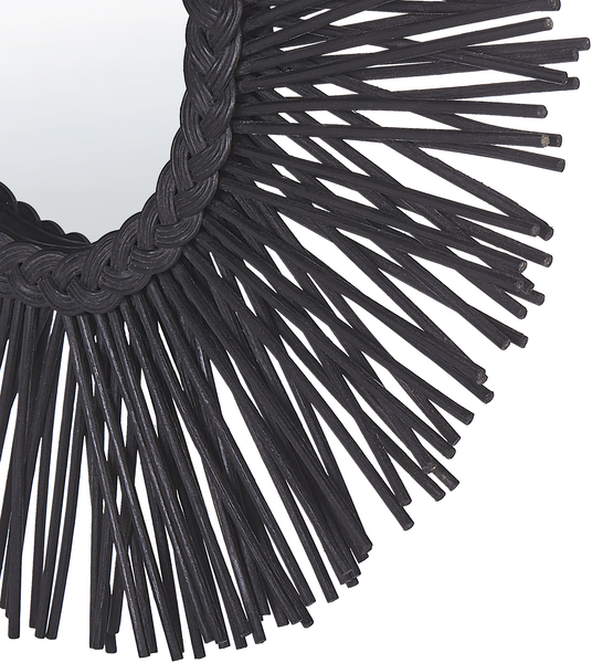 Wandspiegel KALASIN 60 cm 60 cm Rattan Schwarz Bild 5