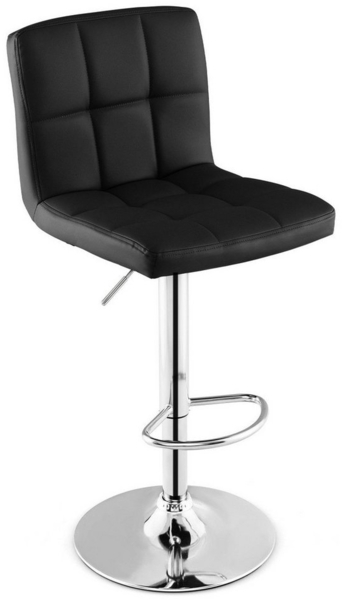 COSTWAY Barhocker (1 St), höhenverstellbar, Drehstuhl mit Fußstütze