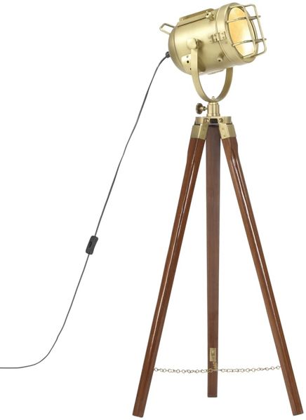 vidaXL Stehleuchte Dreibein Massivholz Mango 97 cm 286109