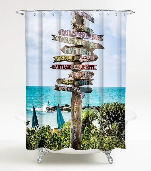 Sanilo Duschvorhang Key West 180 x 200 cm, 100% wasserdicht, Anti-Schimmel-Effekt, hochwertige Qualität