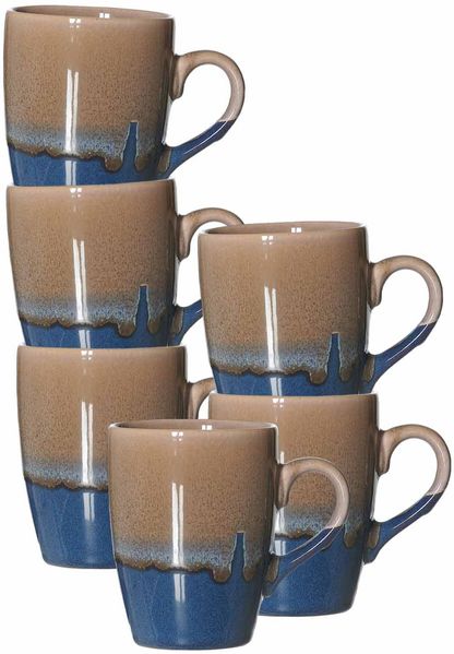 Ritzenhoff & Breker Matos Henkelbecher 310 ml Braun 6er Set