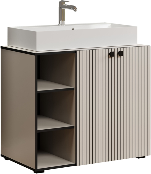 Waschtisch Bliss in grau inklusive Waschbecken 90 cm Bild 2