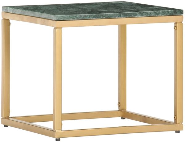 vidaXL Couchtisch Grün 40×40×35 cm Echtstein in Marmoroptik 286437