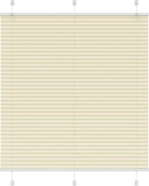 vidaXL Plissee Creme 120x150 cm Stoffbreite 119,4 cm Polyester 4015300