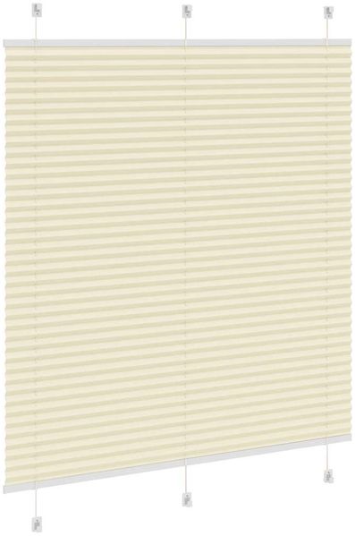 vidaXL Plissee Creme 120x150 cm Stoffbreite 119,4 cm Polyester 4015300 Bild 4