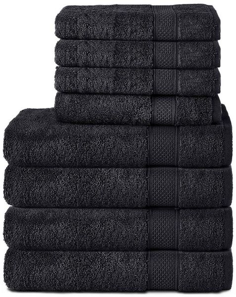 Komfortec Handtuch Set aus 100% Baumwolle, 4 Handtücher 50x100 cm und 4 Badetücher 70x140 cm, Frottee (Packung, 8-St), Duschtücher & Badehandtuch, Weich, Towel, Groß