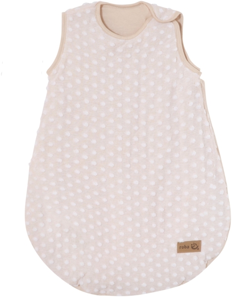 roba Schlafsack 'Frosty Almond' - 90 cm - Innenseite: 100% Baumwolle - GOTS & Oeko Tex - Beige