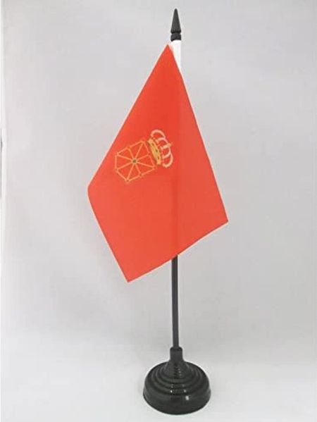 AZ FLAG - Tischflagge Navarra - 15x10 cm - Navarra Tischfahne 10x15 Cm - Flaggen