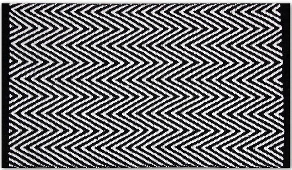 Teppich Läufer Matte Unterlage Vorleger Fußabtreter, breite Auswahl an modernen Fleckerl- und Baumwollteppiche (120x180 cm / Zigzag)