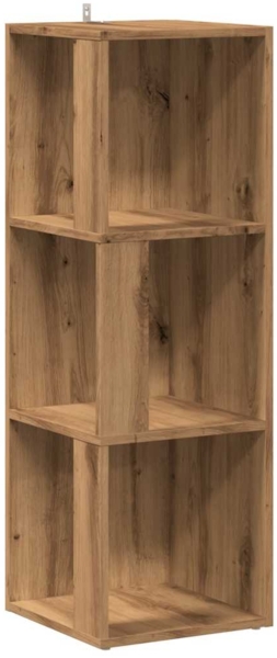 vidaXL Eckregal Artisan-Eiche 33x33x100 cm Holzwerkstoff 856721