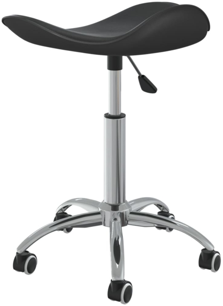 vidaXL Esszimmerstuhl Drehbar Schwarz Kunstleder [3088566] Bild 3