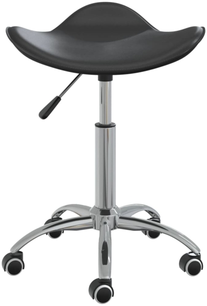 vidaXL Esszimmerstuhl Drehbar Schwarz Kunstleder [3088566] Bild 1