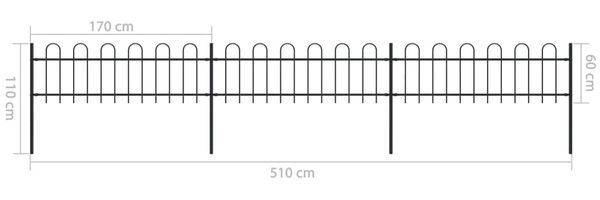 vidaXL Gartenzaun | Stahl | Robust | Modern 277640 Bild 5