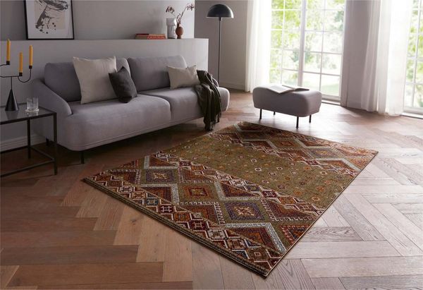 TaraCarpet Teppich Moderner Orientteppich New Oriental Lahore, rechteckig, Höhe: 9 mm, Wohnzimmer, Schlafzimmer, Esszimmer, Lahore rot 140x200