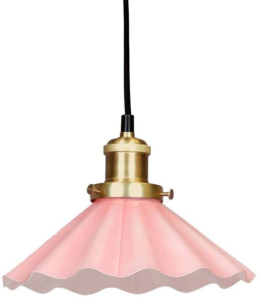 PR Home 3122533 Pendelleuchte August Rosa gewellt 25cm