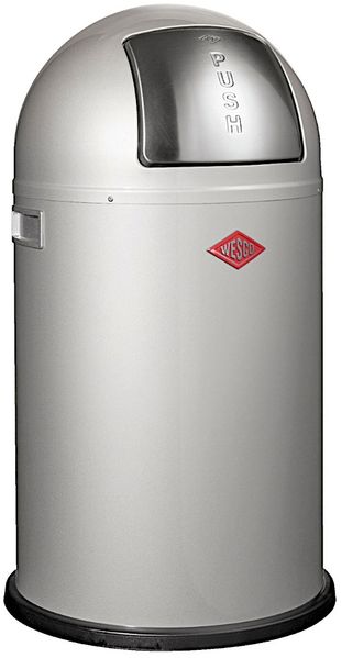 Wesco 'Pushboy Junior' Abfallsammler, 22 Liter, Stahlblech, Silber Bild 2