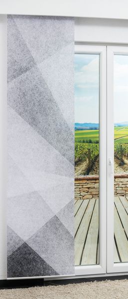 Lysel Schiebegardine Effektdesign in Grau, in der Größe (BxH) 60cm x 245cm