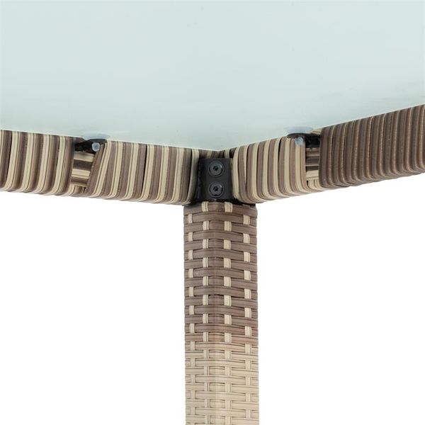 ESTEXO Gartenmöbel Set Essgruppe, Polyrattan Beige-Braun Bild 8
