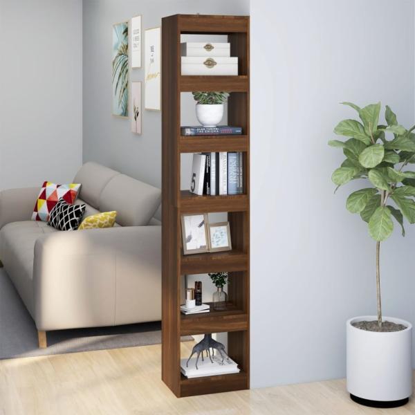 vidaXL Bücherregal/Raumteiler Braun Eichen-Optik 40 x 30 x 198 cm 813598