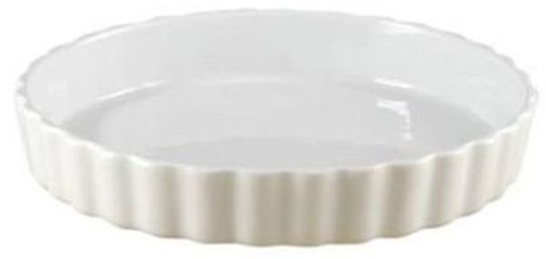 Tarteform Ø30 5 cm glatte Innenseite Porzellan weiß Stk