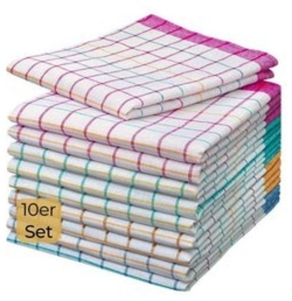 Hometex Premium Textiles Geschirrtuch 10er Set - Geschirrtuch in bunt, Ideal als Küchentuch und Grubentuch mit hoher Wasseraufnahme Bild 4