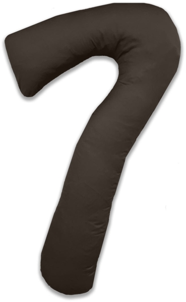 Mako-Satin Seitenschläferkissen Bezug uni / einfarbig espresso braun für Theraline my 7 Kissen